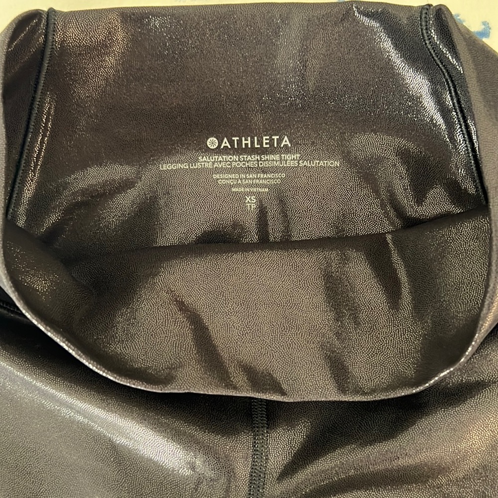 Athleta saturation stash XS tights black